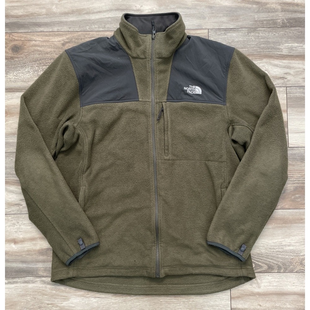 The North Face Fleece Jacket XXL Green Full Zip Denali Style Outdoor Hiking